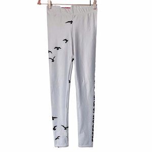 US Fit Girls Women's Black and White Athletic Work Out Leggings Size Small